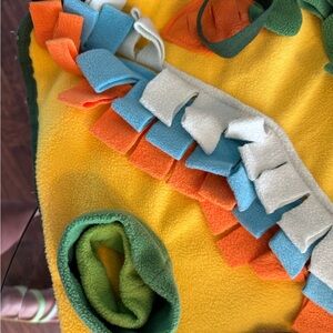 Colorful Fleece Play Mat/Blanket or bedding.